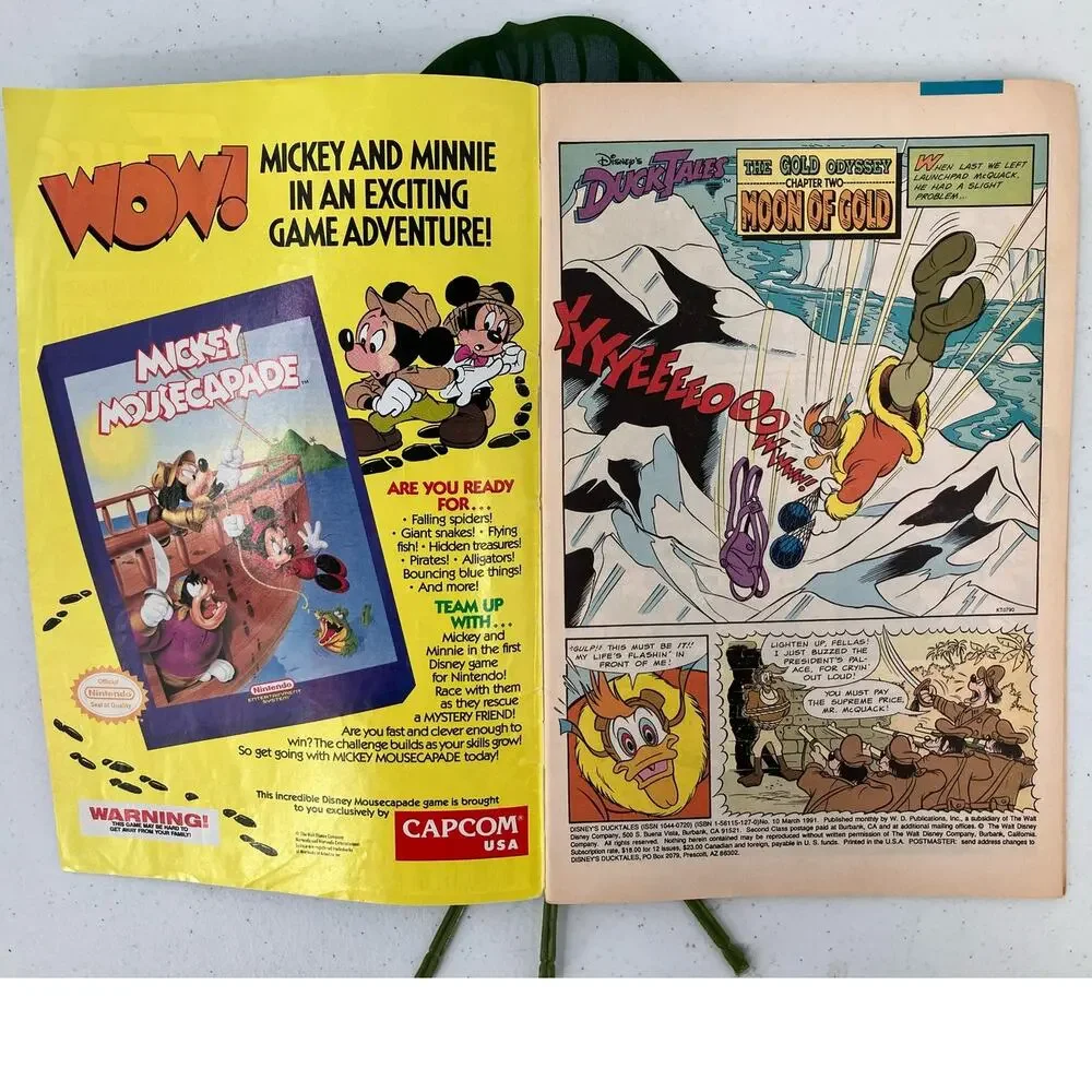 Disney's Duck Tales Mar 10 1991 Gold Odyssey Chapter Two Moon Graphic Comic Book